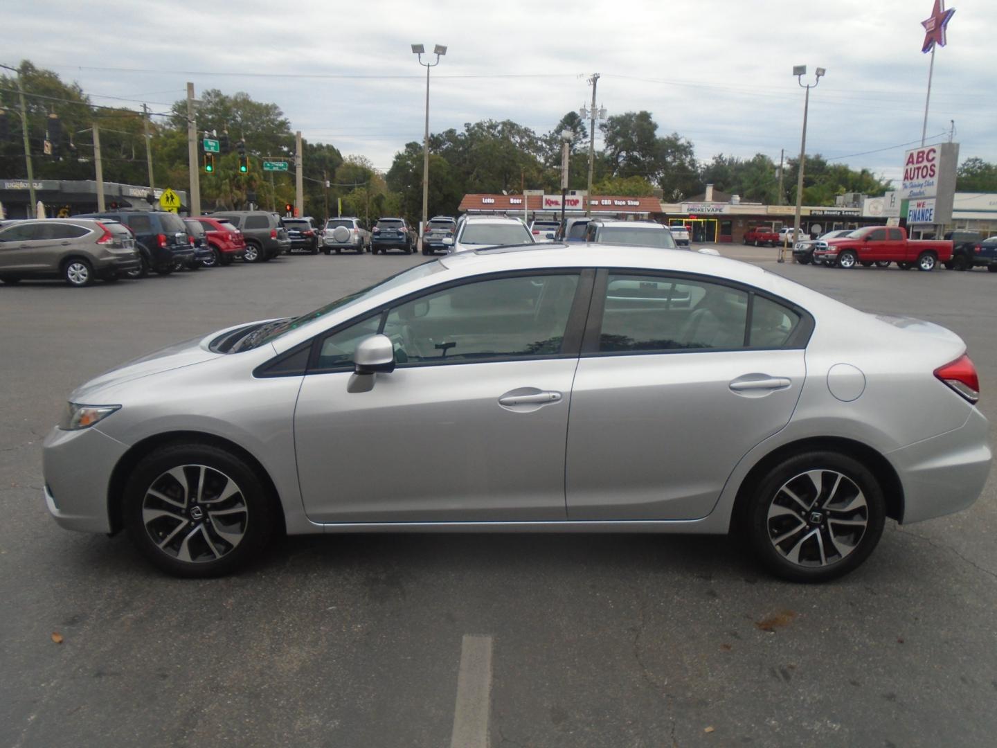 2013 Honda Civic EX-L Sedan 5-Speed AT (19XFB2F94DE) with an 1.8L L4 SOHC 16V engine, 5-Speed Automatic transmission, located at 6112 N Florida Avenue, Tampa, FL, 33604, (888) 521-5131, 27.954929, -82.459534 - Photo#0